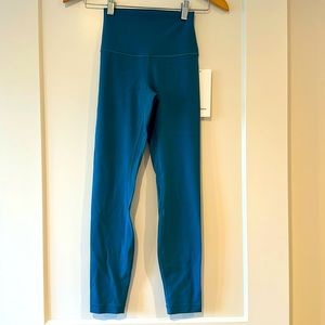 NWT Lululemon Align HR 25 size 2 capture blue